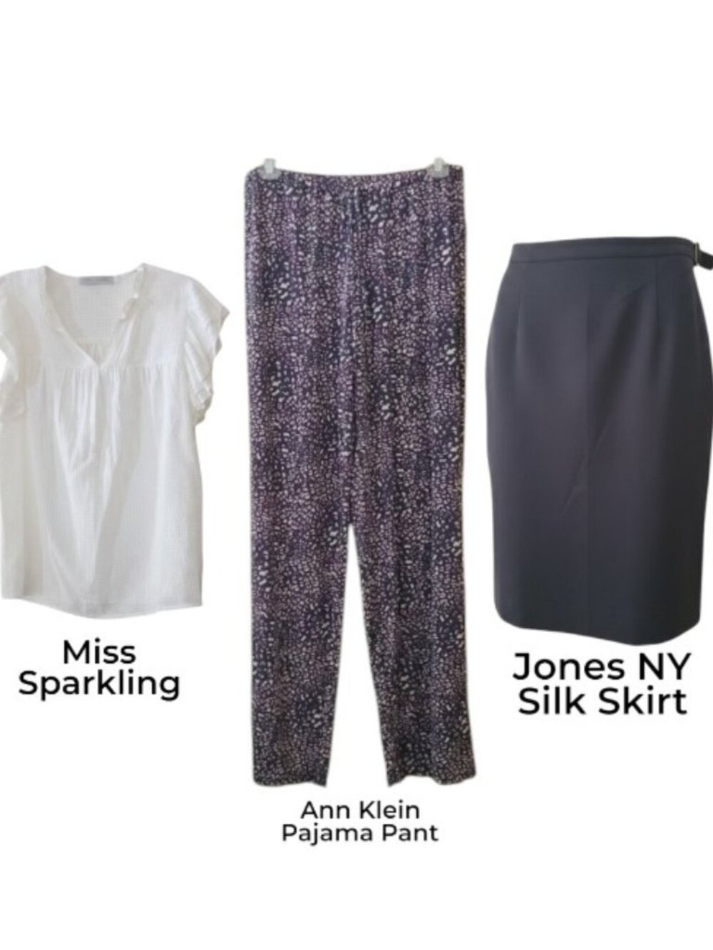 Silk Skirt Bundle size 6 and small Jones NY, Miss Sparkling & Ann Klein